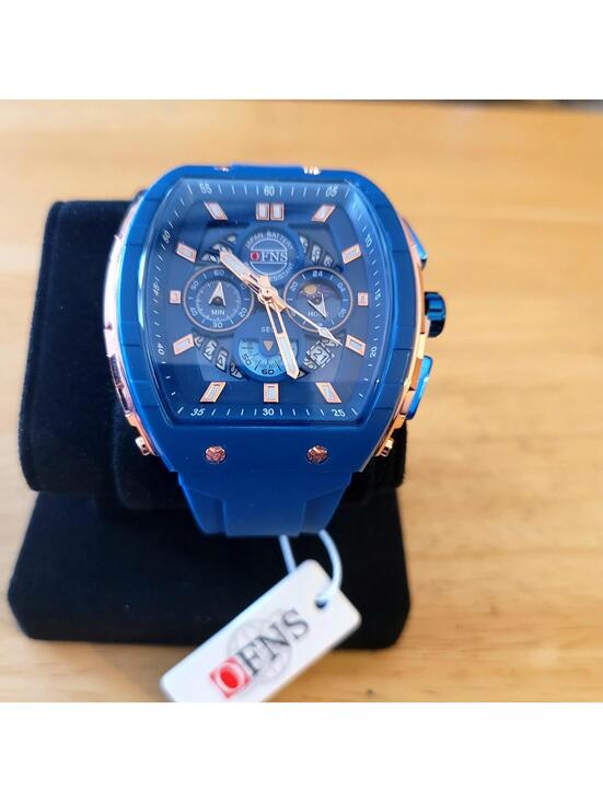 Other - OFNS Blue Silicone Strap Men's Watch